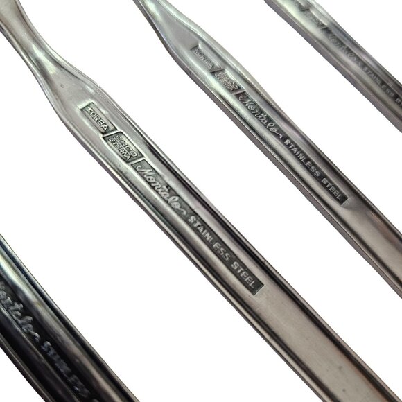 4 Ecko Eterna Montalo Fork 7.2" stainless 60s vtg midcentury mod butterfly retro - Picture 7 of 11